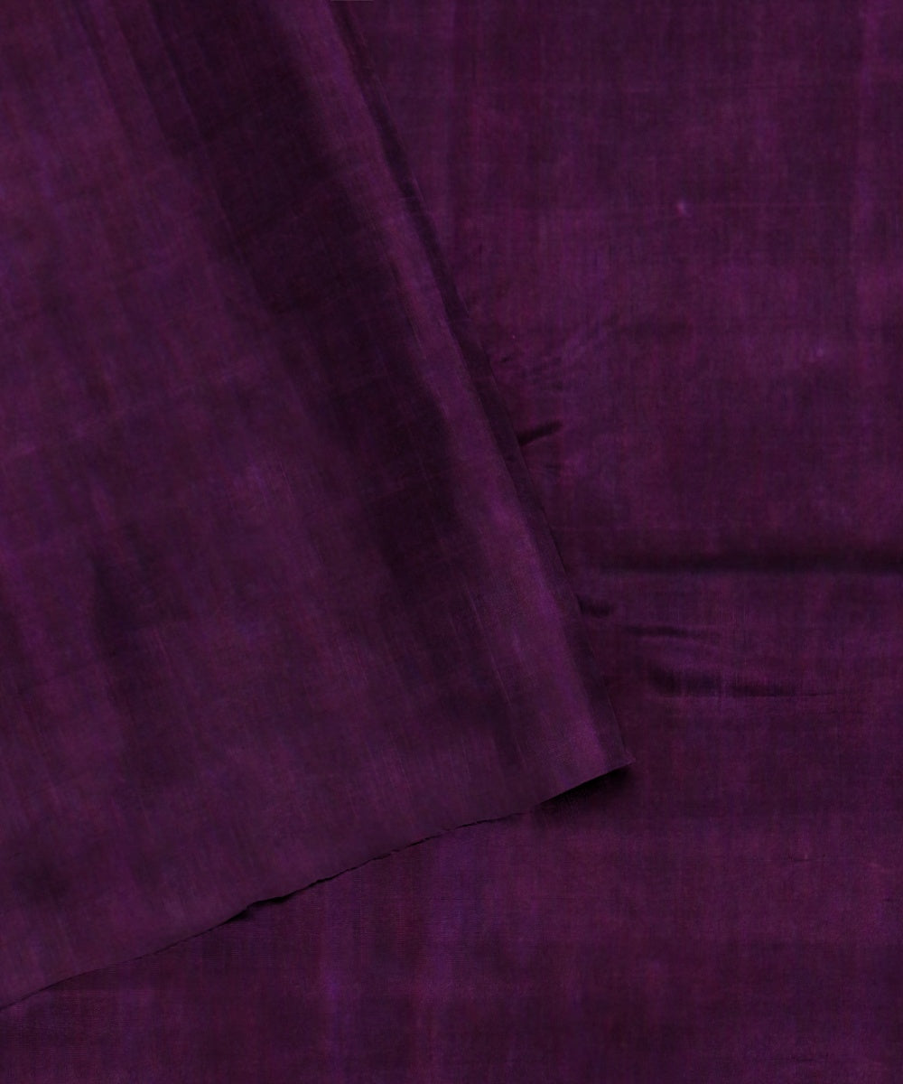 Purple handloom cotton bengal saree