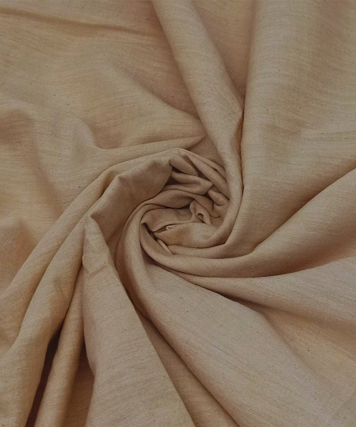 Cream handwoven cotton fabric