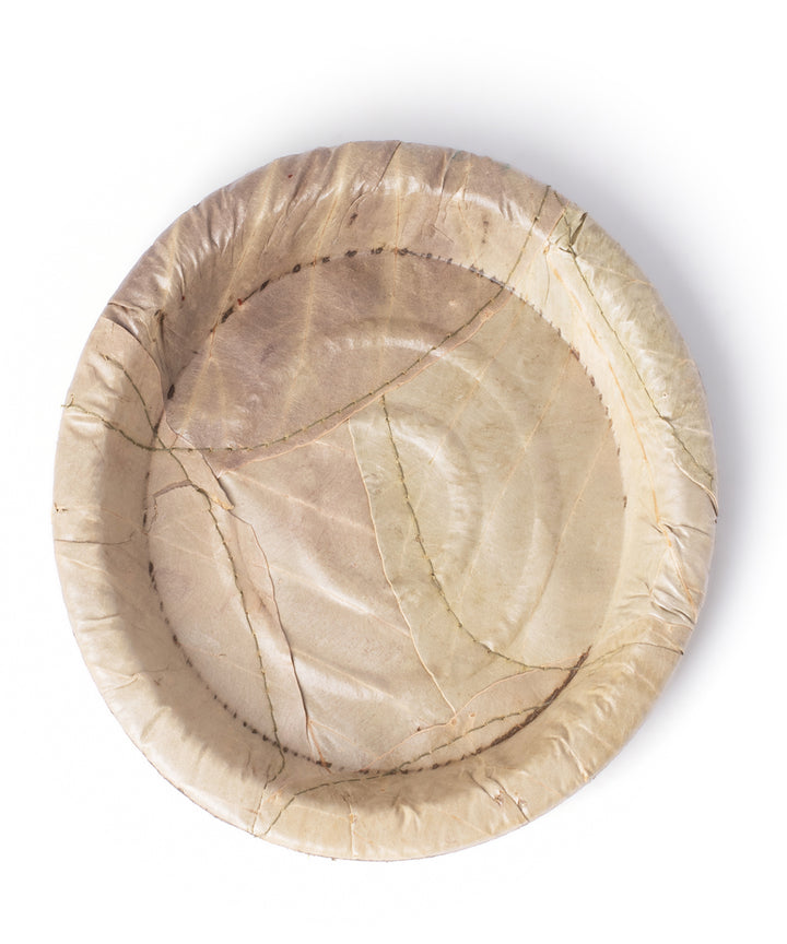 Beige Disposable  Handcrafted plates