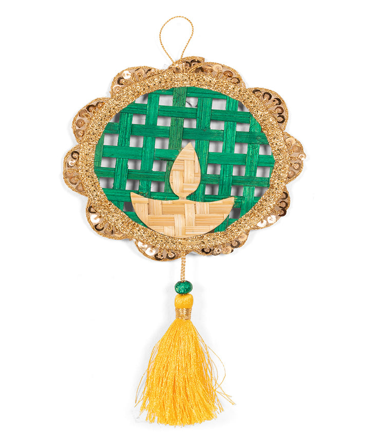 Deepak Handcrafted Bamboo Hanging - Set of 2