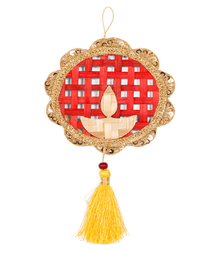 Deepak Handcrafted Bamboo Hanging - Set of 2
