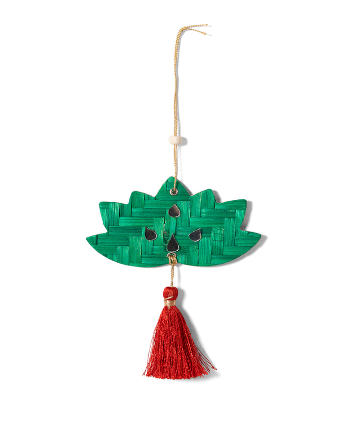 Lotus Handcrafted Bamboo Hanging - Set of 4