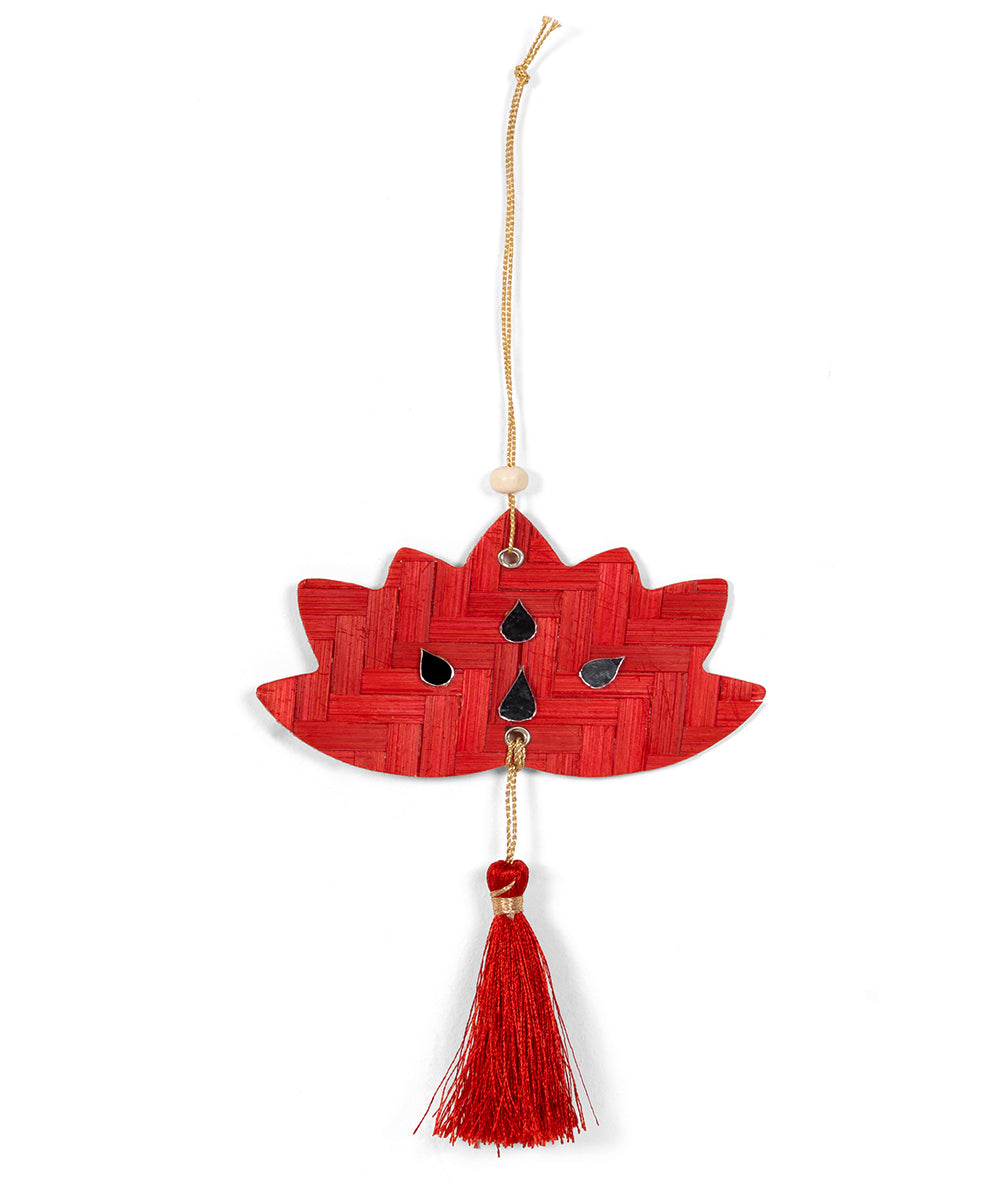 Lotus Handcrafted Bamboo Hanging - Set of 4