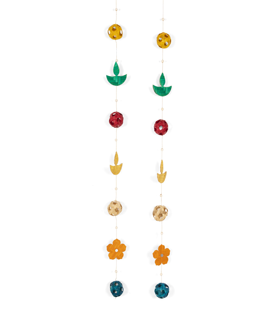 Utsav Handcrafted Bamboo Streamers - Set of 2