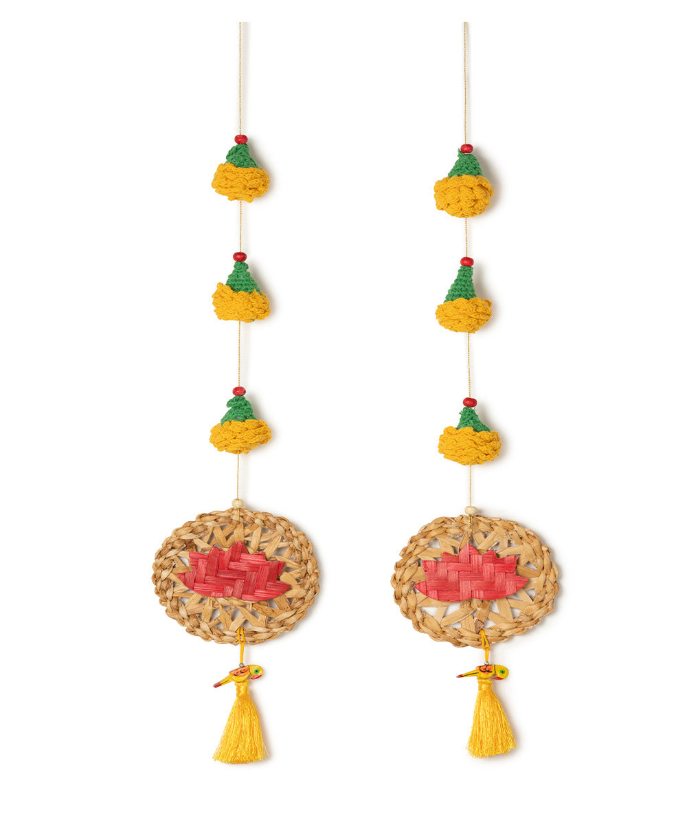Marigold Lotus Handcrafted Banana Hanging - Set of 2