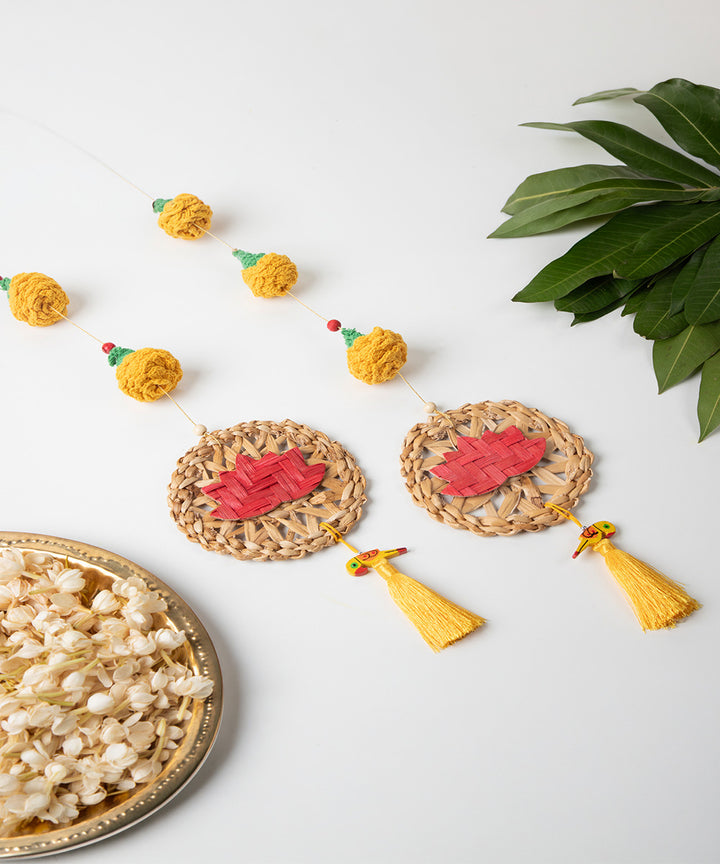 Marigold Lotus Handcrafted Banana Hanging - Set of 2