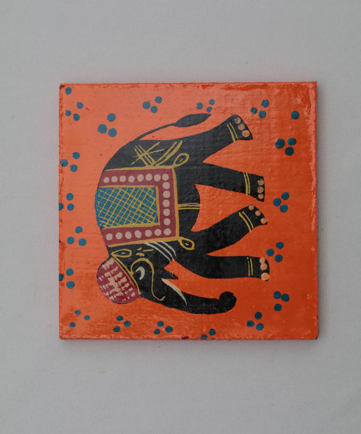 Multicolor mdf hand painted coaster