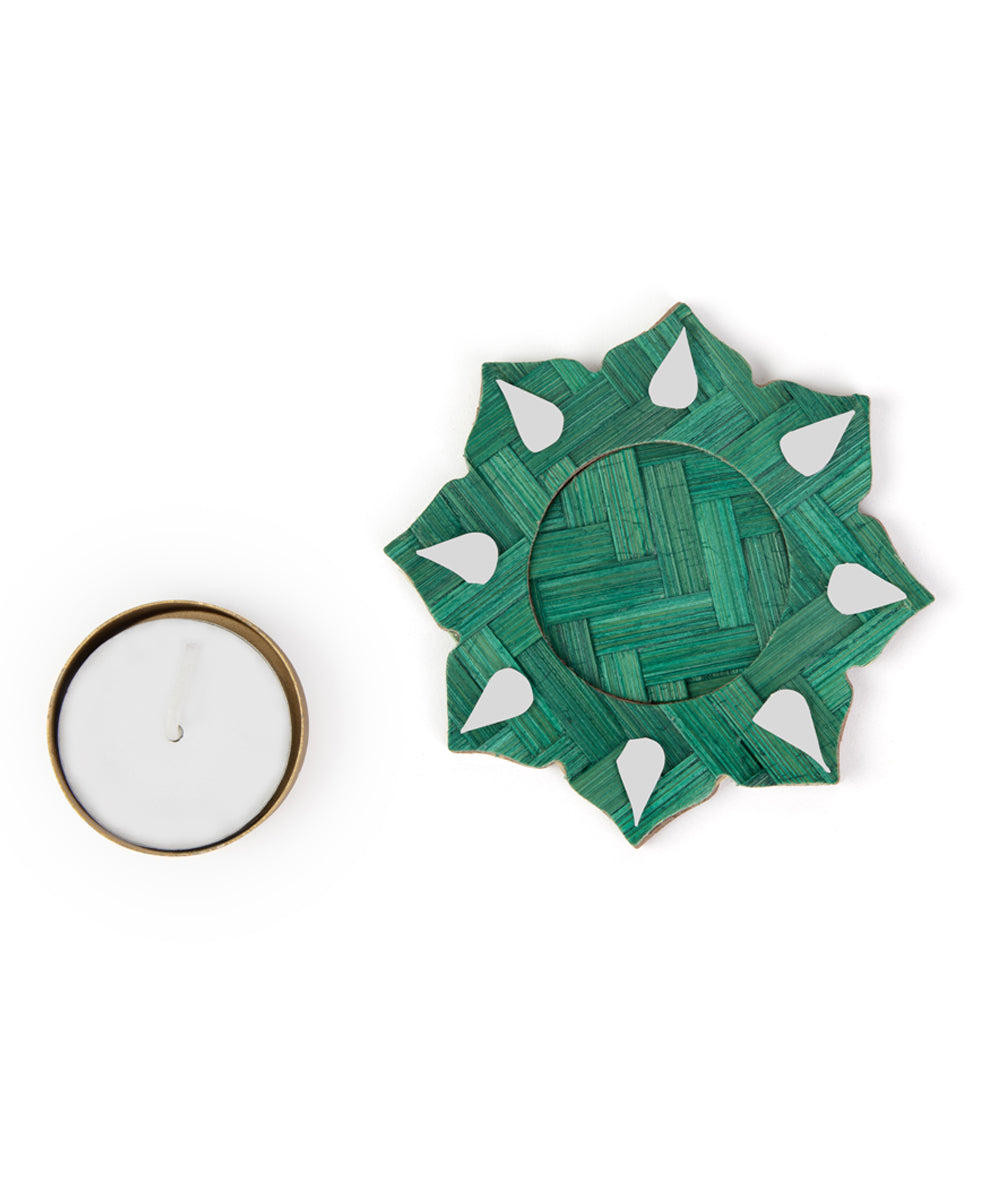Sitara Handcrafted Bamboo Tea light - Set of 5