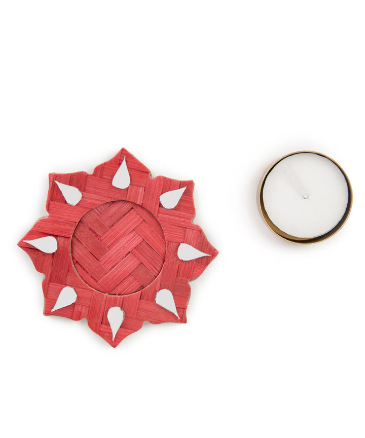 Sitara Handcrafted Bamboo Tea light - Set of 5