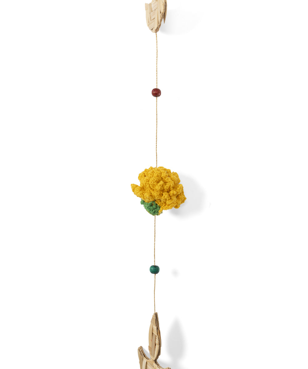 Marigold Diya Handcrafted Bamboo Streamers - Set of 2