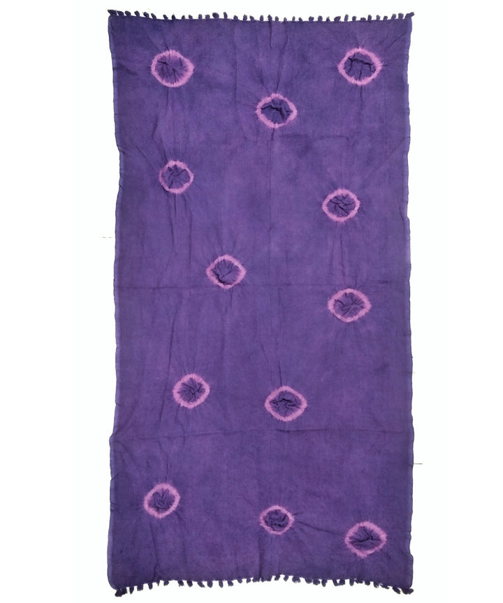 Purple multicolor tie dyed cotton towel