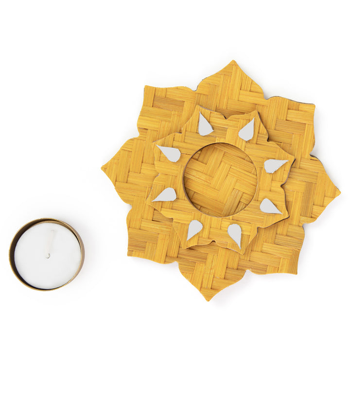 Sitara Handcrafted Bamboo Rangoli Multicolor - Set of 2