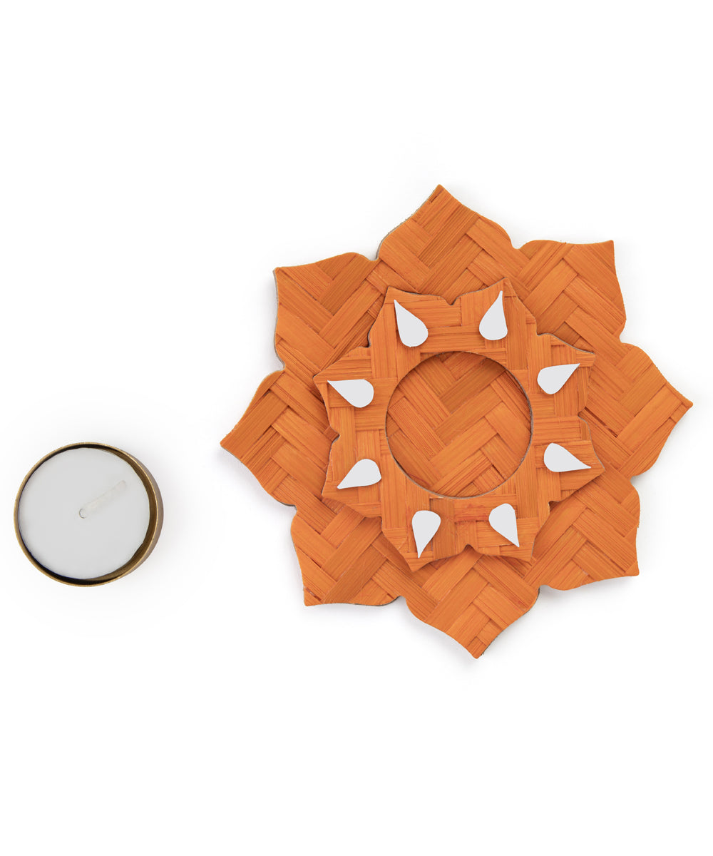 Sitara Handcrafted Bamboo Rangoli Multicolor - Set of 2