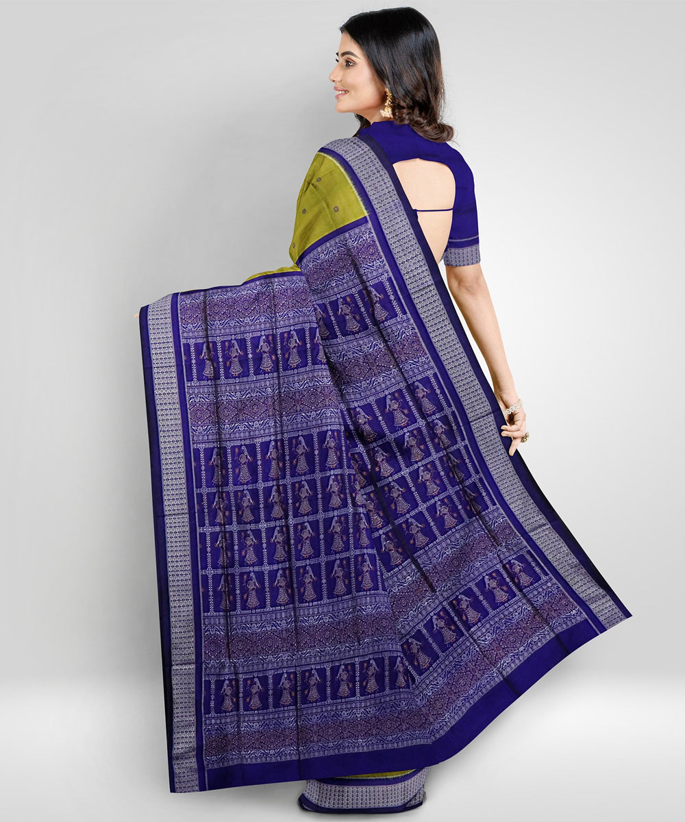 Bistre brown silk handwoven sambalpuri saree
