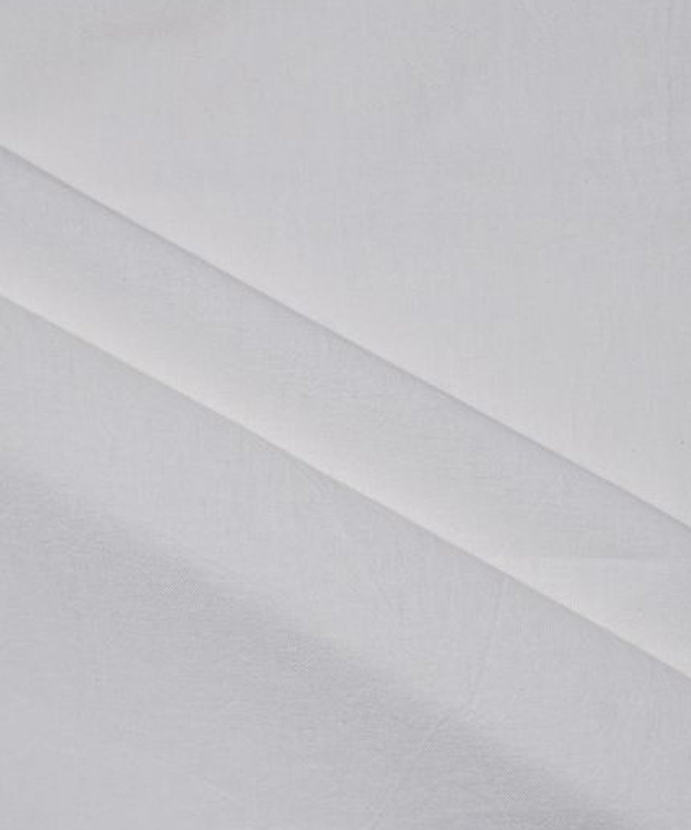 Cream plain handwoven cotton kala cotton fabric