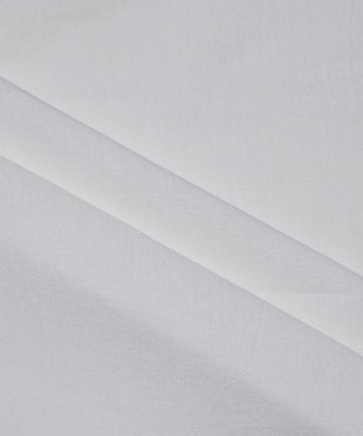 Cream plain handwoven cotton kala cotton fabric