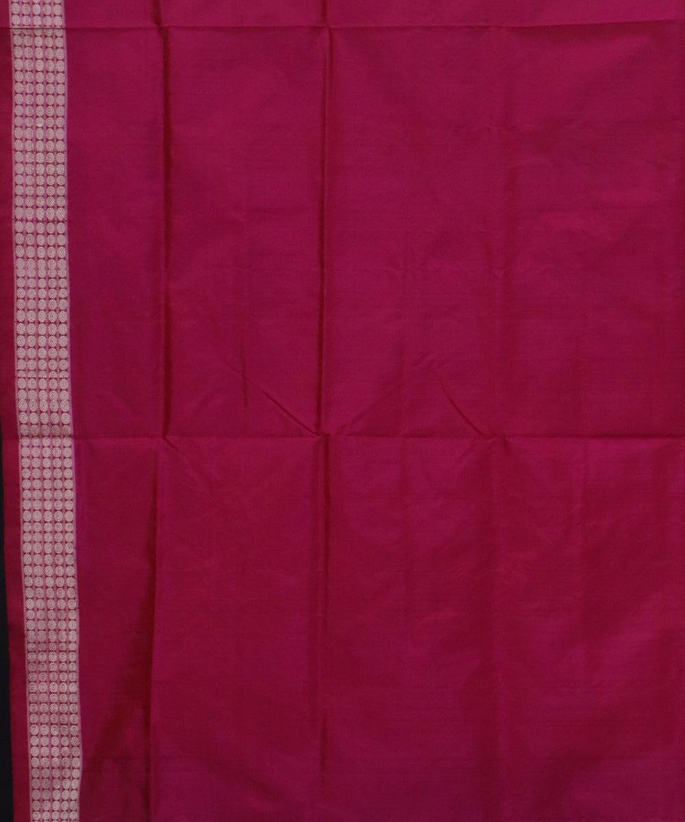 Indian yellow multicolor silk handwoven bomkai saree