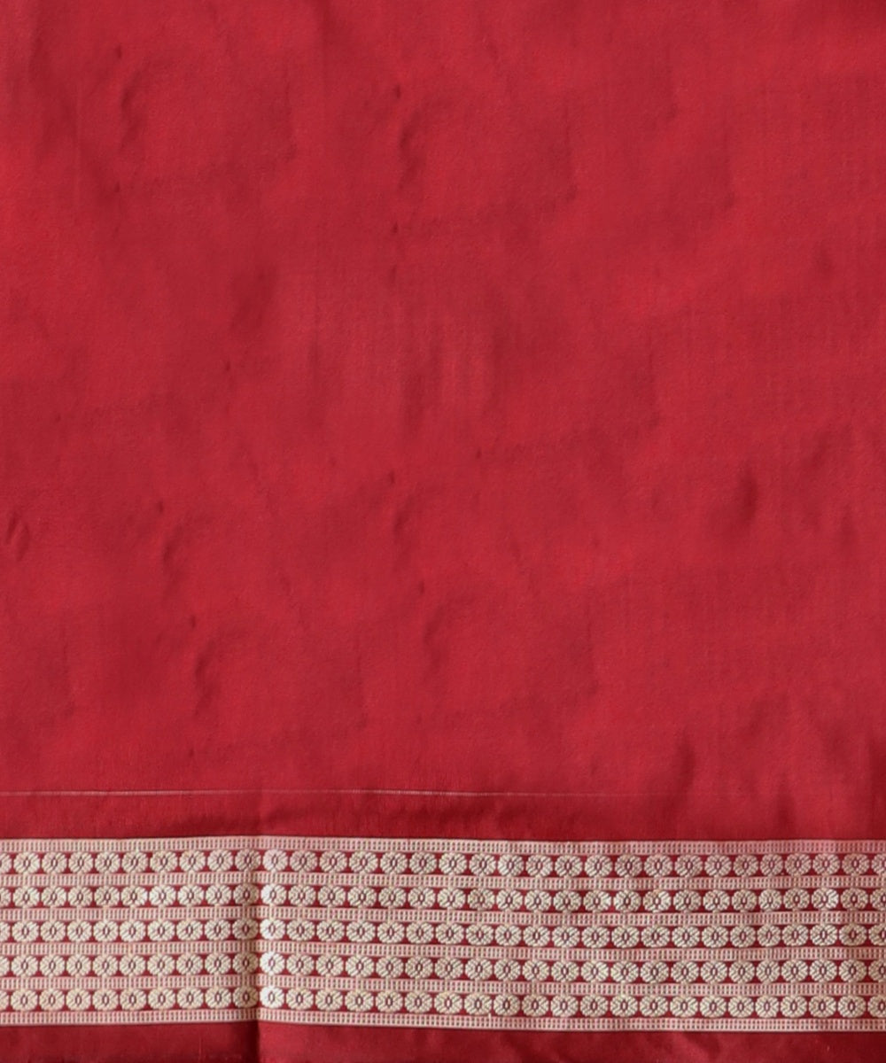 Beige Claret Silk Handloom Sambalpuri Saree