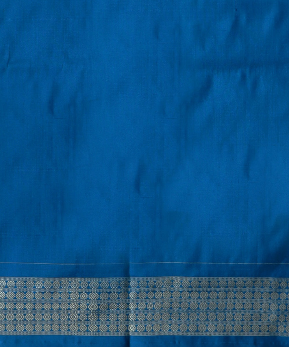 Brown Brilliant Azure Silk Handloom Sambalpuri Saree