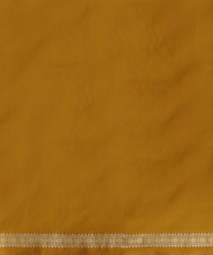Mustard Fulvous Silk Handloom Bomkai Saree