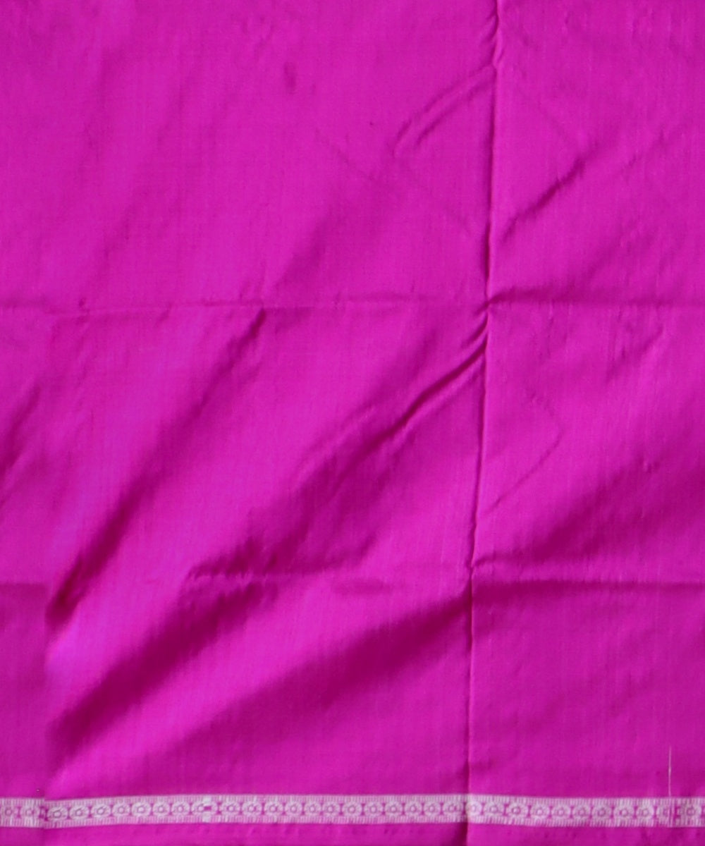 Grey Brilliant Azure Silk Handloom Bomkai Saree