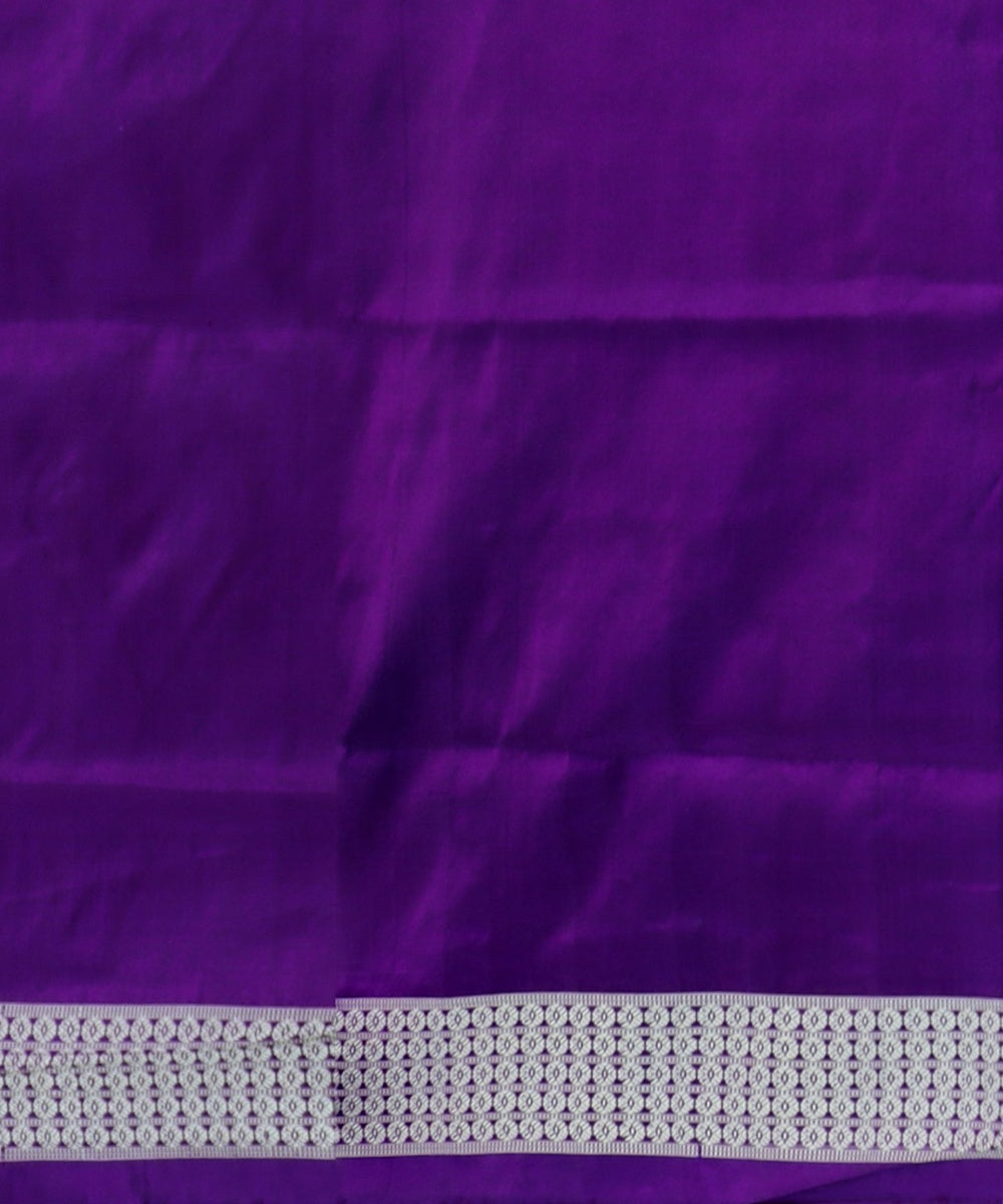 Purple Deep Lilac Silk Handloom Sambalpuri Saree