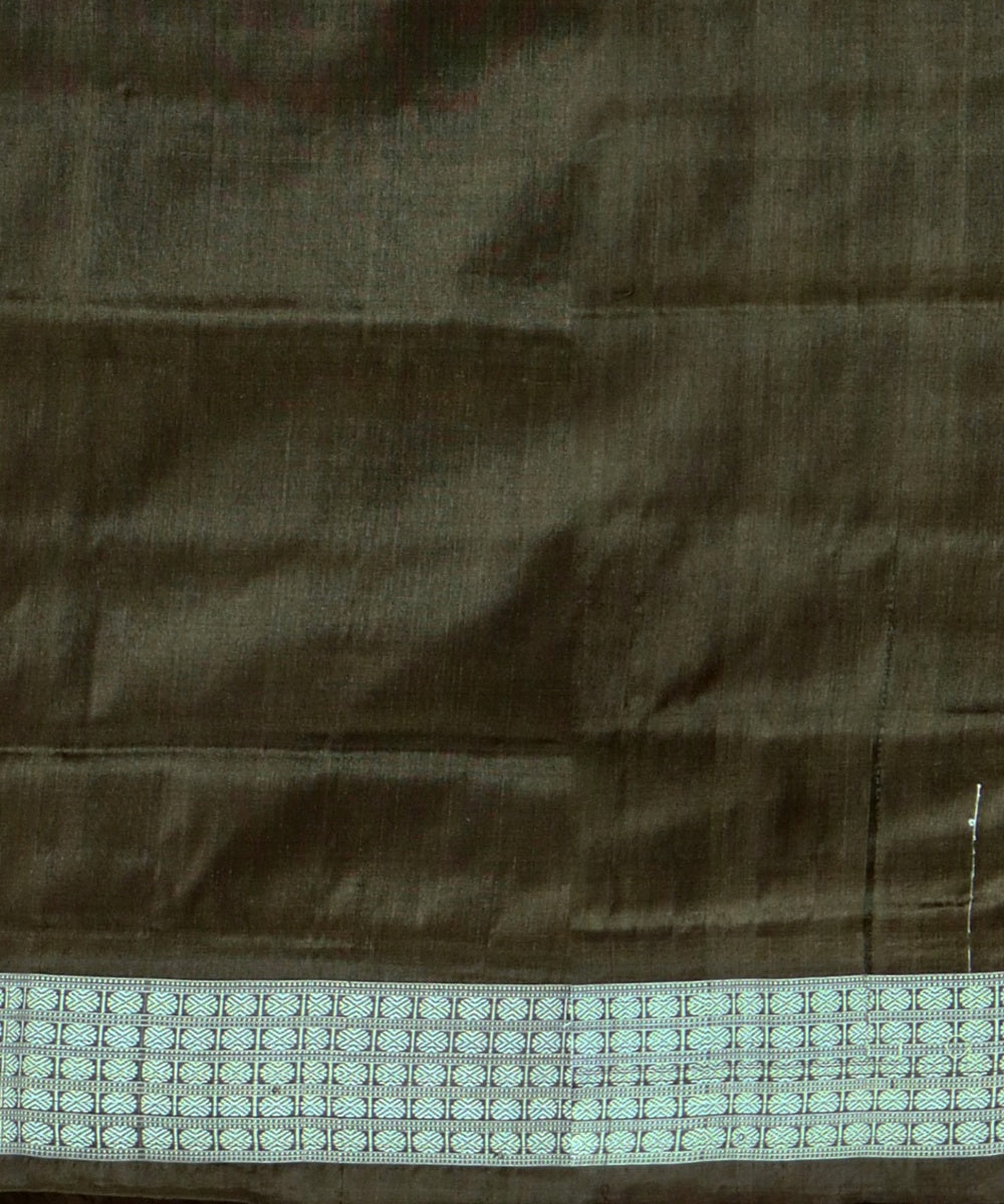 Red Brown Silk Handloom Sambalpuri Saree