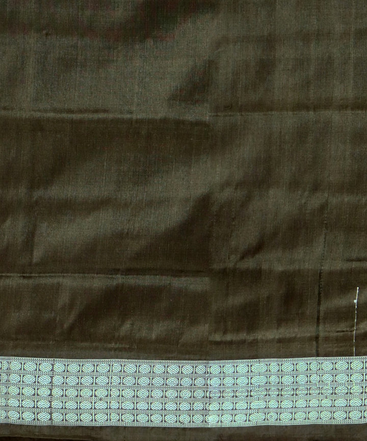 Red Brown Silk Handloom Sambalpuri Saree