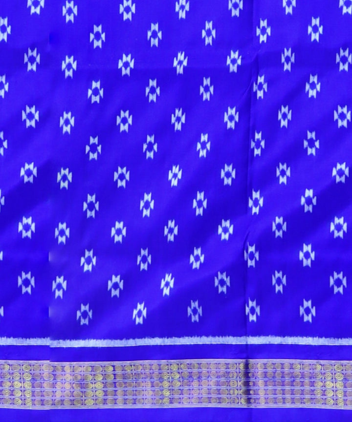 Fashion Fuchsia Electric Indigo Silk Handloom Tissue Saree