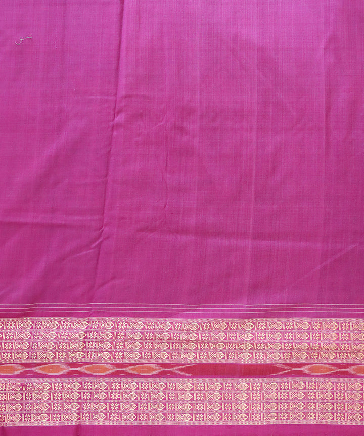 Dark spring green fandango cotton handloom sambalpuri saree