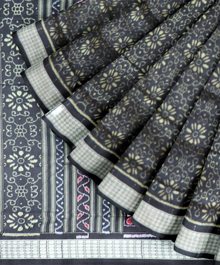Black Silk Handloom Sambalpuri Saree