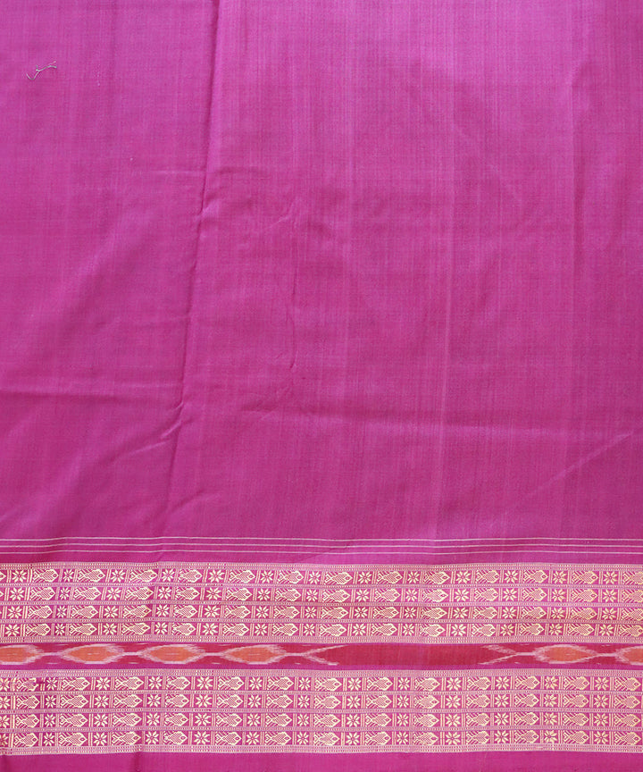 Dark spring green fandango cotton handloom sambalpuri saree