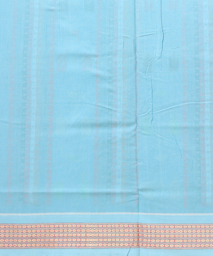 Black cyan process cotton handloom sambalpuri saree