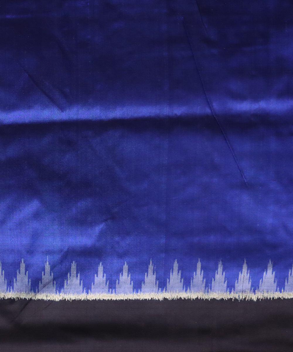 Black black silk handloom sambalpuri saree