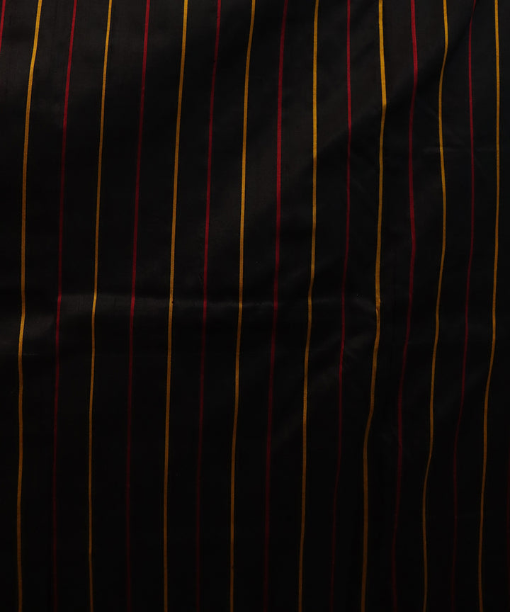 Black dark goldenrod silk handloom sambalpuri saree