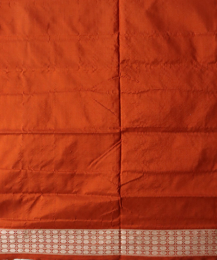 White chocolate silk handloom sambalpuri saree