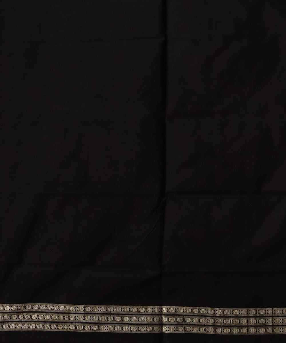 Bronze black silk handloom sambalpuri saree