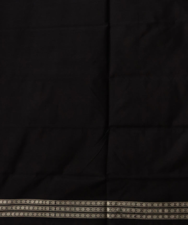 Bronze black silk handloom sambalpuri saree