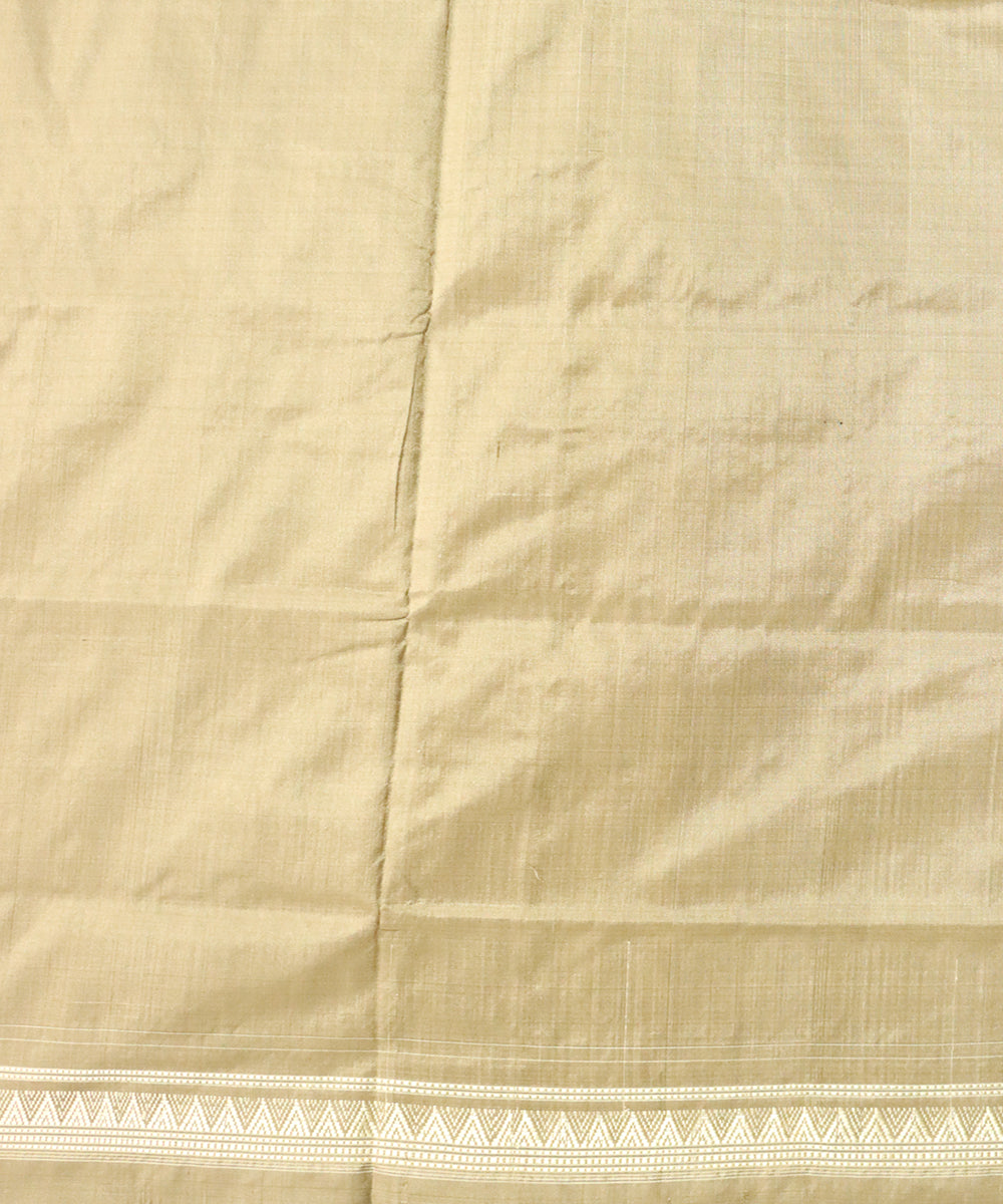 Black french bistre silk handloom sambalpuri saree