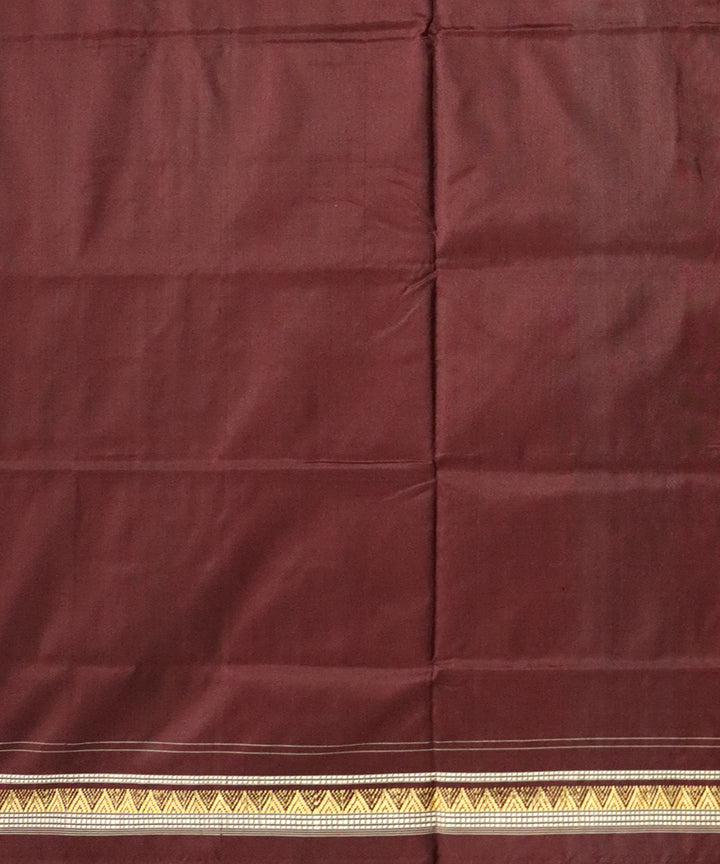 Pink red black silk handloom sambalpuri saree