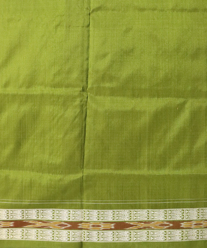 Dark sea green fern green silk handloom sambalpuri saree