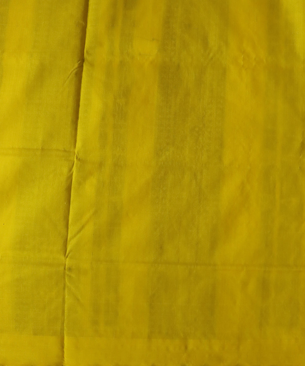 Dark blue daffodil silk handloom bomkai saree