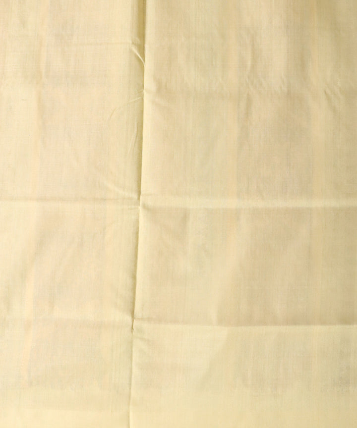 Brandeis blue cream silk handloom bomkai saree