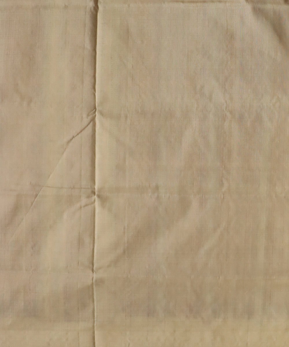 Antique ruby maroon cream silk handloom bomkai saree