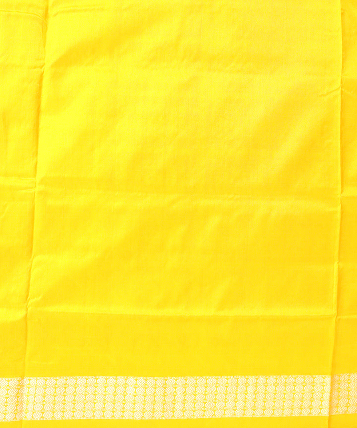 Fluorescent pink fluorescent orange silk handloom bomkai saree