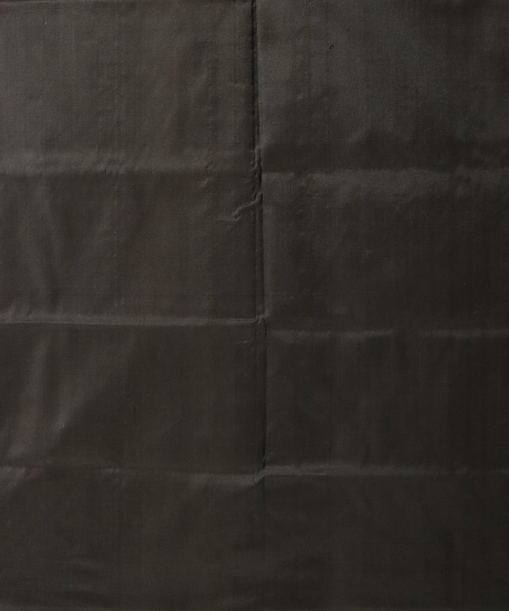 Dark raspberry black silk handloom bomkai saree