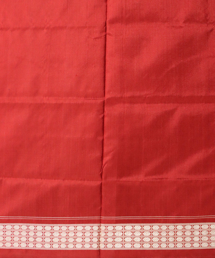 Black maroon silk handloom sambalpuri saree