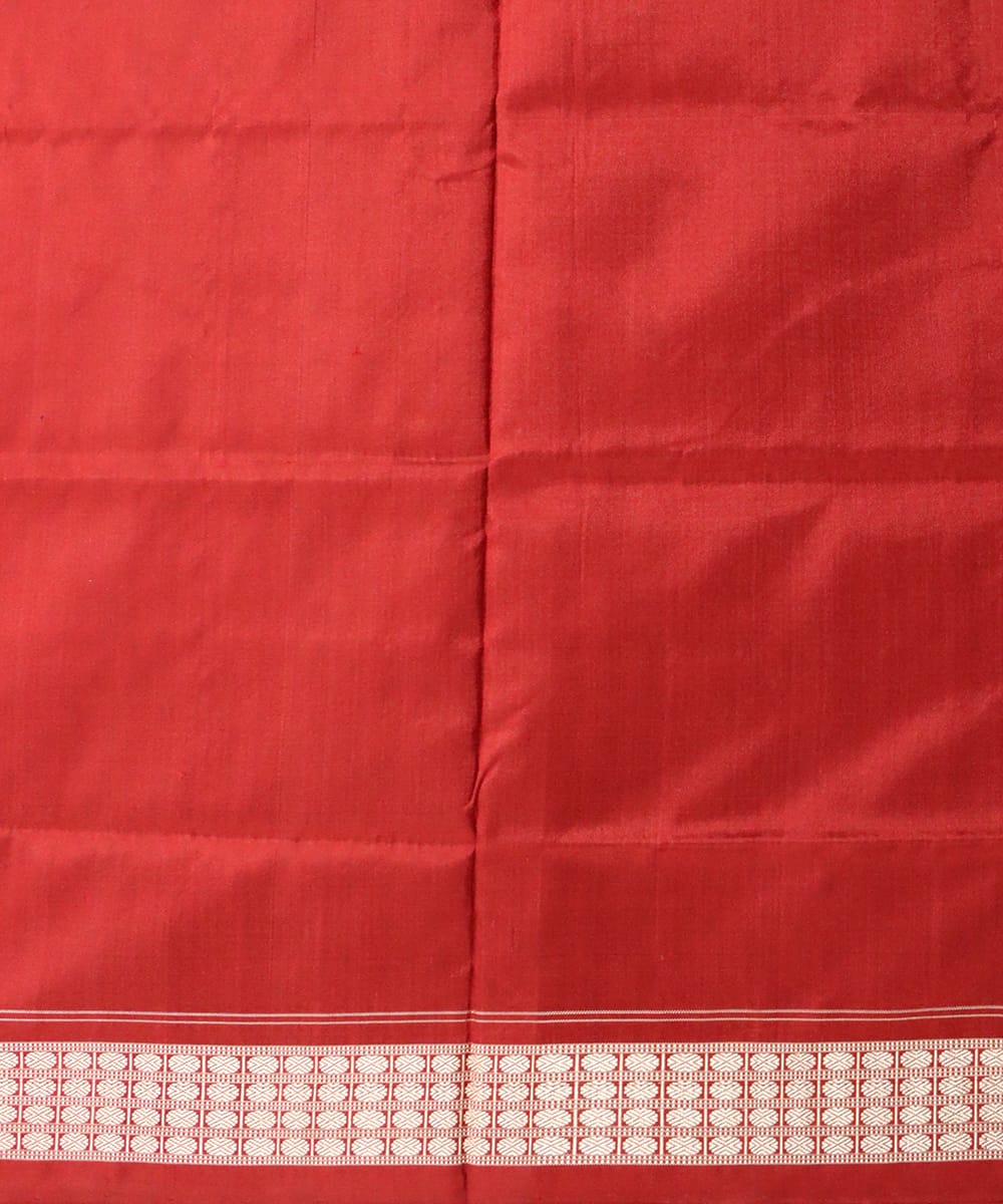 Black Maroon Silk Handloom Sambalpuri Saree