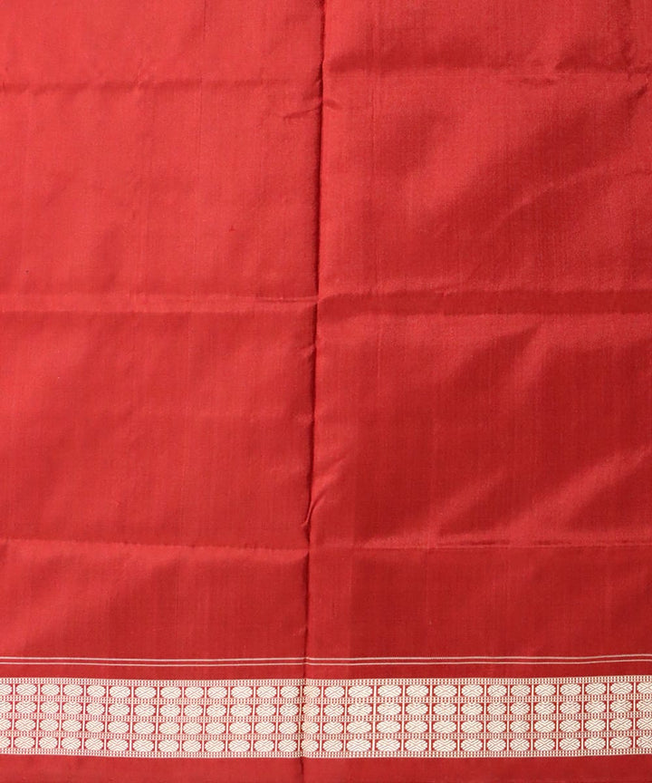 Black Maroon Silk Handloom Sambalpuri Saree