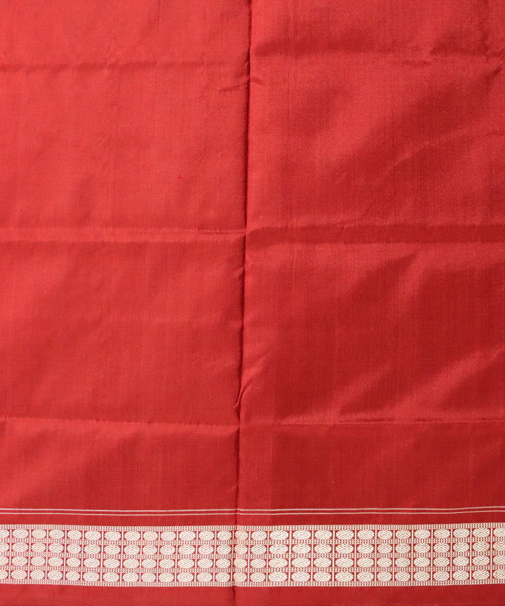 Black maroon silk handloom sambalpuri saree